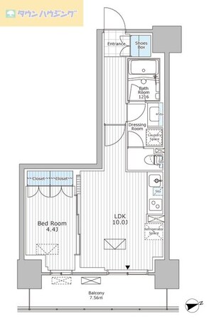 パークアクシス市川の物件間取画像